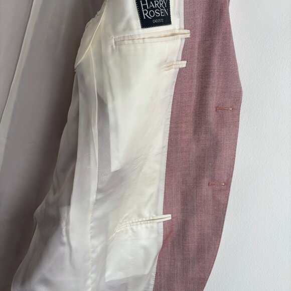$2000 Canali Dusty Pink Sport Coat/ Blazer 42-44 Long - Picture 9 of 12